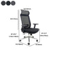 Modern Desk Chair Mesh Computer Chair Adjustable Chair with Wheels Clearhalo 'furn' 'furn_office_chair' 'Furniture' 'Office Chairs' 'Office Furniture' 'office_chair' 6201245