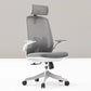 Flip-Up Armrest Chair Microfiber Desk High Back Chair Breathable Air Grid Lumbar Support Clearhalo 'furn' 'furn_office_chair' 'Furniture' 'Office Chairs' 'Office Furniture' 'office_chair' 6201276