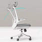 Flip-Up Armrest Chair Microfiber Desk High Back Chair Breathable Air Grid Lumbar Support Clearhalo 'furn' 'furn_office_chair' 'Furniture' 'Office Chairs' 'Office Furniture' 'office_chair' 6201279