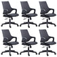18 Inch Wide Office Chair Contemporary Upholstered Desk Chair Black 6 Piece Set Clearhalo 'furn' 'furn_office_chair' 'Furniture' 'Office Chairs' 'Office Furniture' 'office_chair' 6201307
