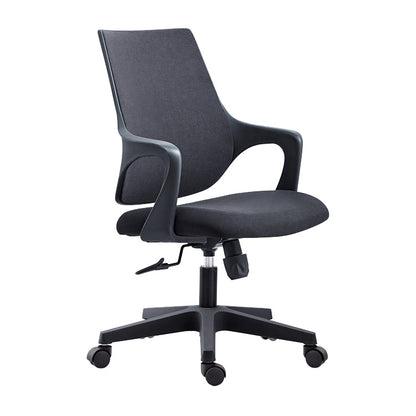 18 Inch Wide Office Chair Contemporary Upholstered Desk Chair Black 1 Piece Clearhalo 'furn' 'furn_office_chair' 'Furniture' 'Office Chairs' 'Office Furniture' 'office_chair' 6201311