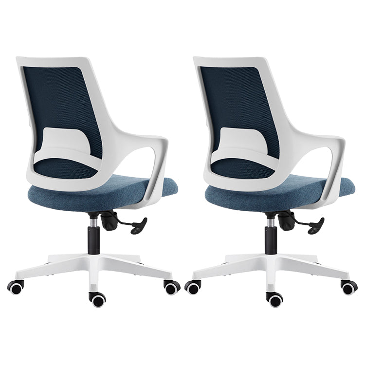 18 Inch Wide Office Chair Contemporary Upholstered Desk Chair Blue 2 Piece Set Clearhalo 'furn' 'furn_office_chair' 'Furniture' 'Office Chairs' 'Office Furniture' 'office_chair' 6201315