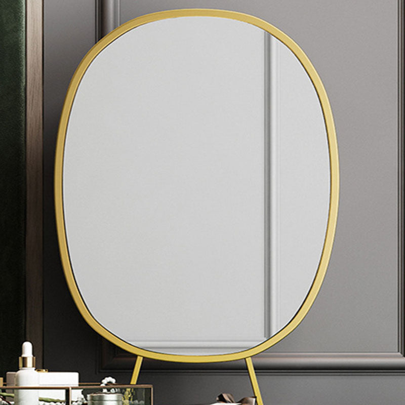 Vanity di trucco verde con 3 cassetti di stoccaggio da 18,89 "Capestre in pelle ampia