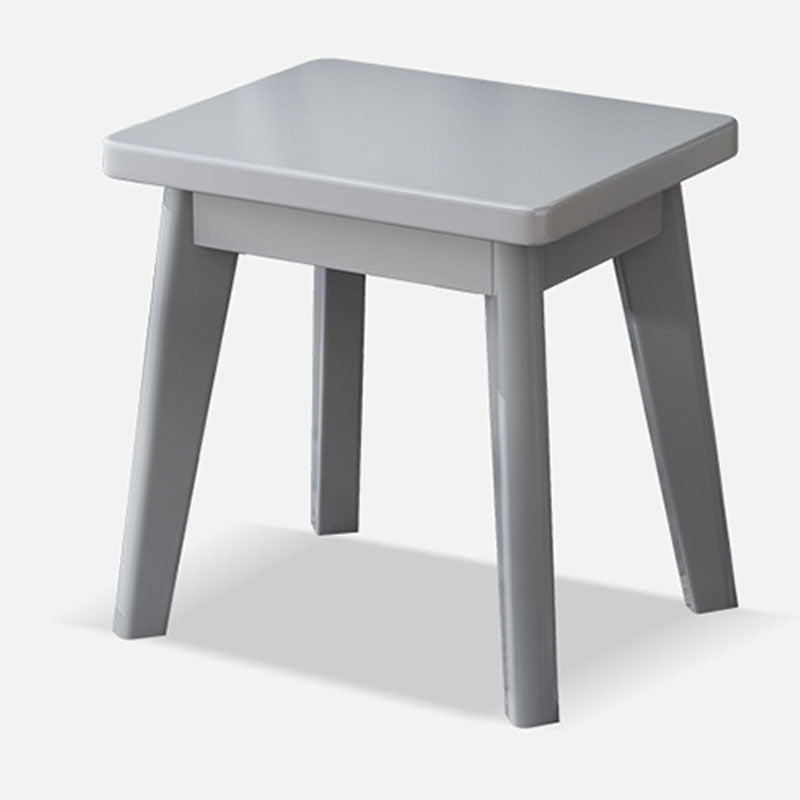 Tocador de maquillaje de madera maciza de la mesa de espejo con 2-cortes