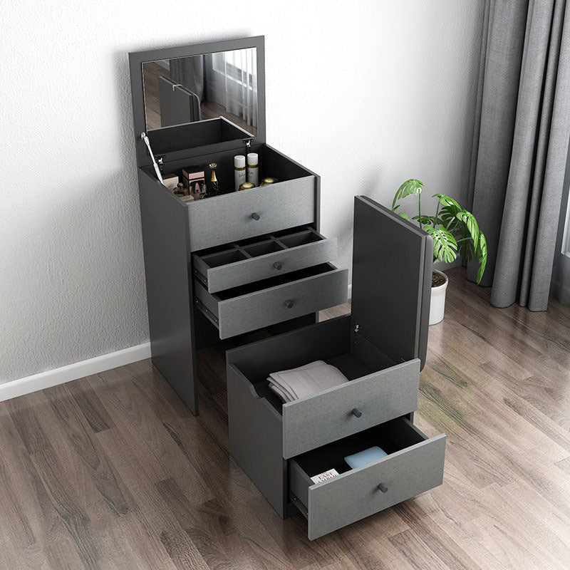 Vanity trucco con 5 cassetti di stoccaggio da 15,74 "largo cassettiera in legno