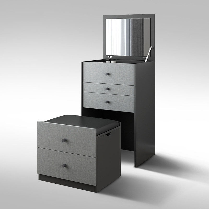 Vanity trucco con 5 cassetti di stoccaggio da 15,74 "largo cassettiera in legno