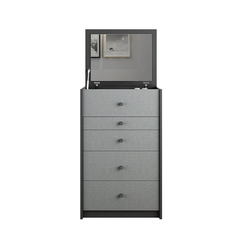 Vanity trucco con 5 cassetti di stoccaggio da 15,74 "largo cassettiera in legno