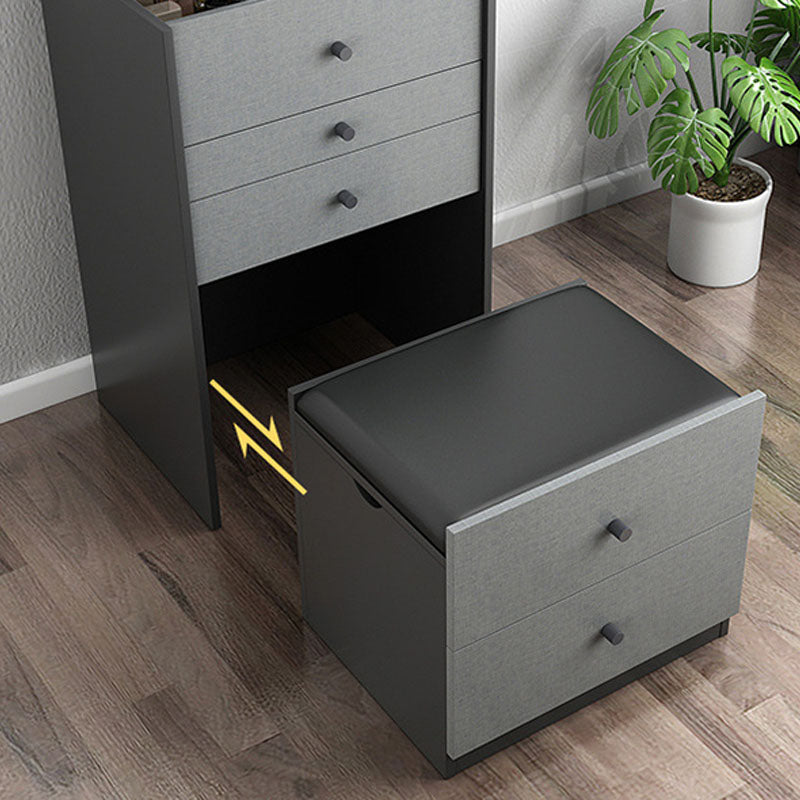 Vanity trucco con 5 cassetti di stoccaggio da 15,74 "largo cassettiera in legno