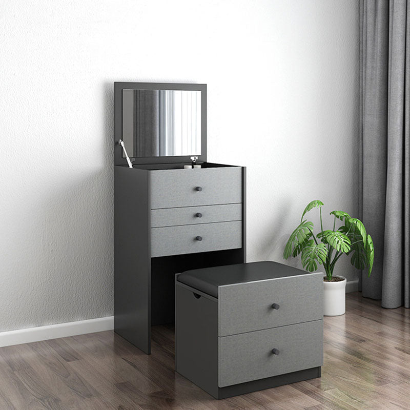 Vanity trucco con 5 cassetti di stoccaggio da 15,74 "largo cassettiera in legno