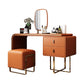 Glam Glam Faux Leather Vanity Dracks Table