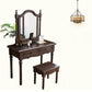 Victorian Dressing Table with 2-Drawers and Mirror Make-up Vanity