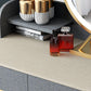Tocador de maquillaje con madera de cajón con mesa de maquillaje y taburete glamour
