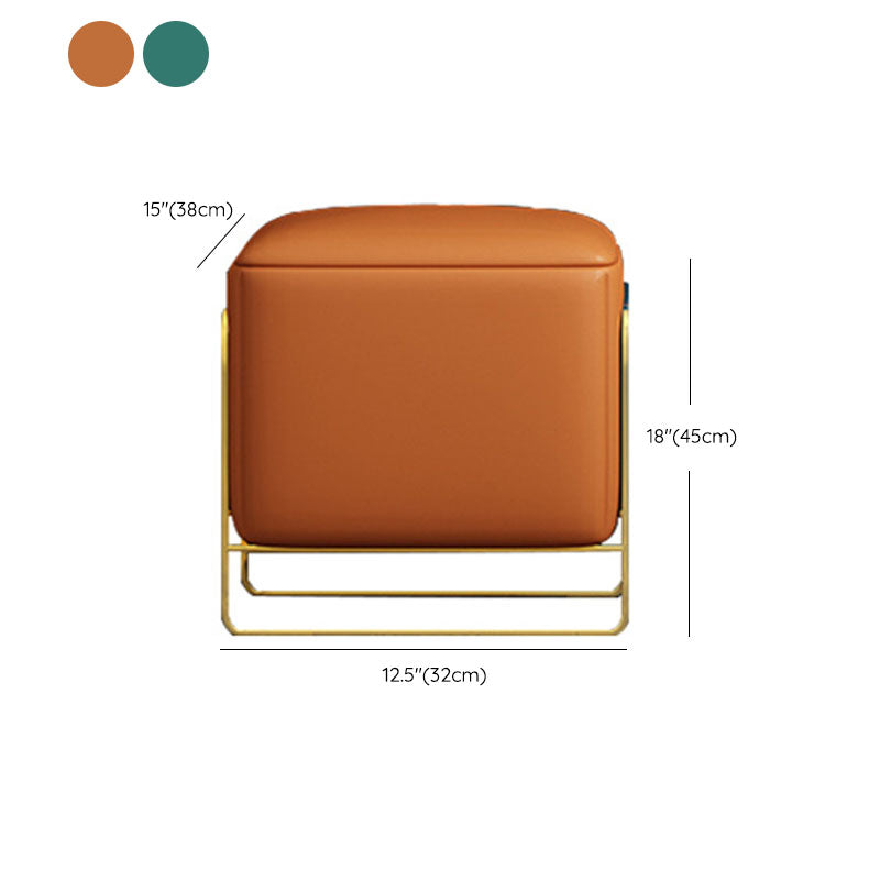 Vanité de maquillage de 20,47 "avec 2 tiroirs de rangement en faux cuir commode