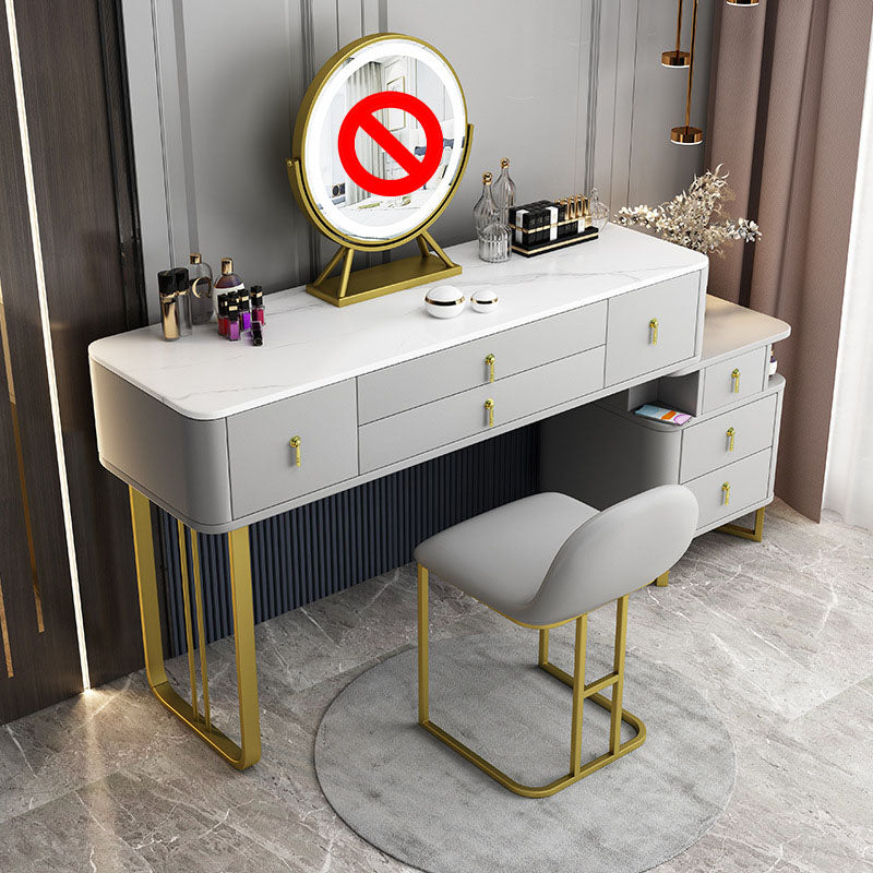 Dennenhout 7 laden dressoir met stenen top make-up ijdelheid voor bedroon