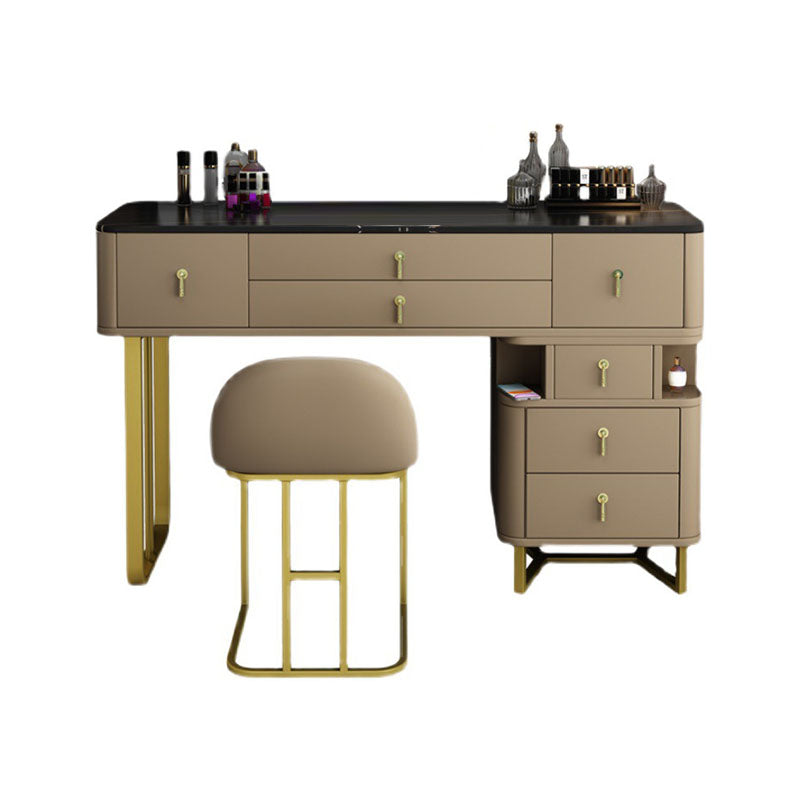 Dennenhout 7 laden dressoir met stenen top make-up ijdelheid voor bedroon