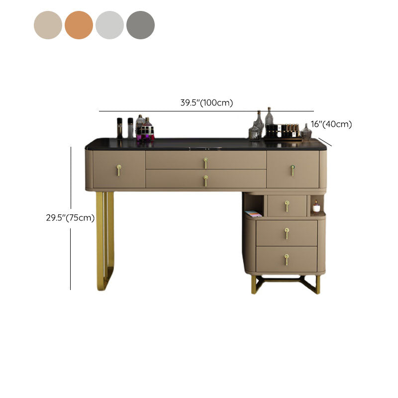 Dennenhout 7 laden dressoir met stenen top make-up ijdelheid voor bedroon