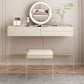 Vanity di trucco largo 15,74 "con 3 cassetti di stoccaggio Brive White Dresser