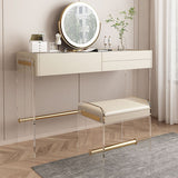 Vanity di trucco largo 15,74 "con 3 cassetti di stoccaggio Brive White Dresser
