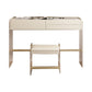 Vanity di trucco largo 15,74 "con 3 cassetti di stoccaggio Brive White Dresser
