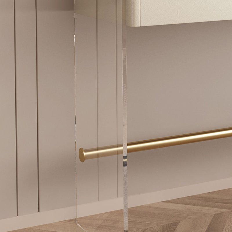 Vanity di trucco largo 15,74 "con 3 cassetti di stoccaggio Brive White Dresser