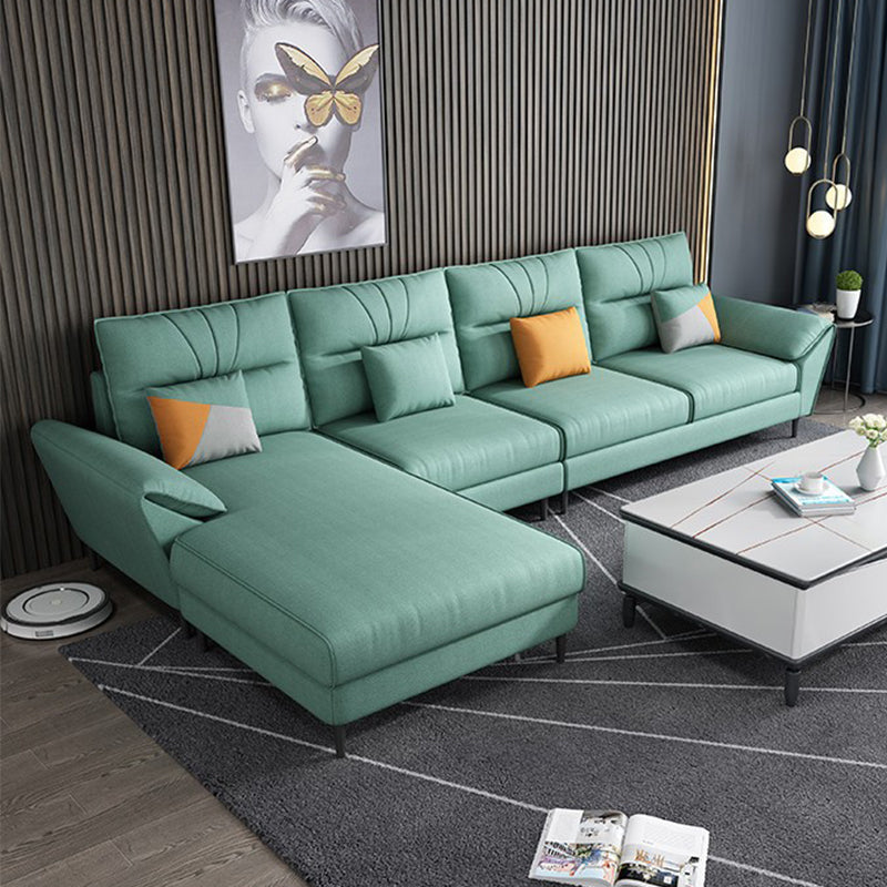 Contemporary Stationary Fabric Living Room Pillow Top Arm Cushions Seating