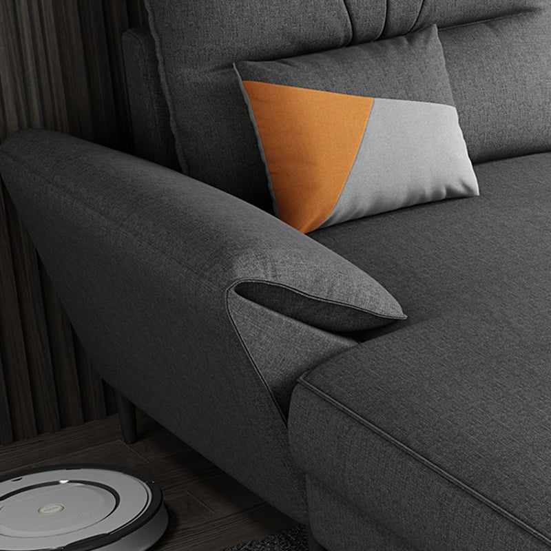 Contemporary Stationary Fabric Living Room Pillow Top Arm Cushions Seating