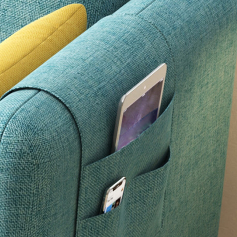 Sedute di sedute di cuscini quadrati nordici con tessuto di stoccaggio