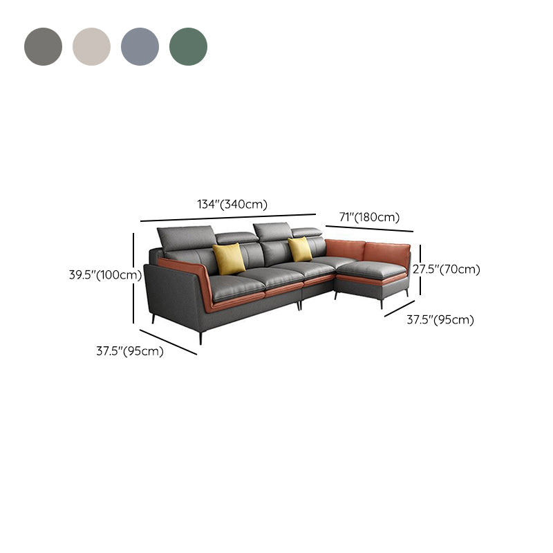 Soggiorno in pelle finta stazionaria nordica.