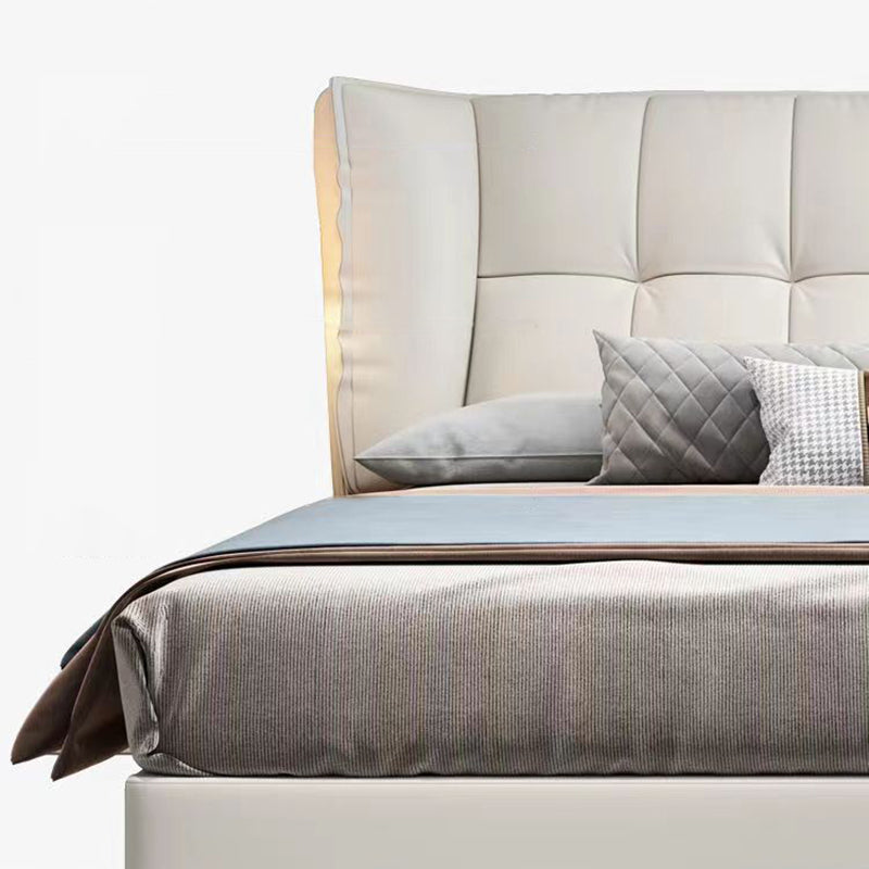 Letto moderno a legna da letto standard con testiera imbottita