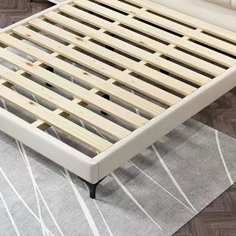 Letto moderno a legna da letto standard con testiera imbottita