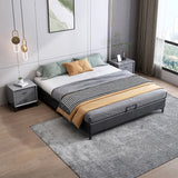 Contemporary 11.02 " Tall Wooden Frame Platform Bed for Bedroom Clearhalo 'Bedroom Furniture' 'Beds' 'furn' 'furn_beds' 'Furniture' 6201772