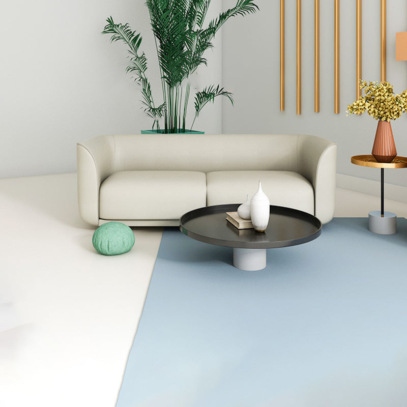 Kunstledertuxedo Armsofa zeitgenössischer, enger Rückenstandard -Sofa