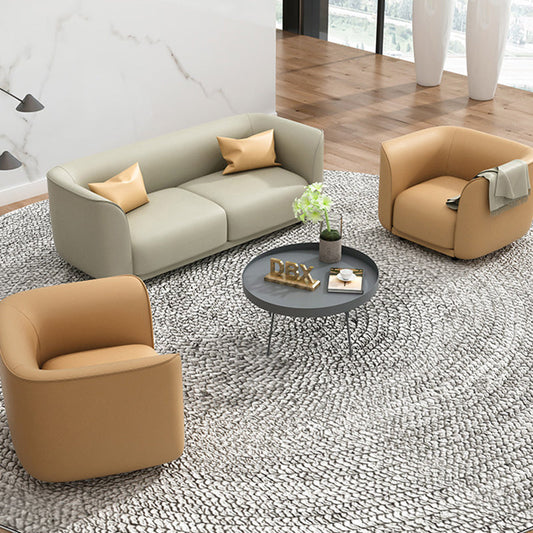 Kunstledertuxedo Armsofa zeitgenössischer, enger Rückenstandard -Sofa