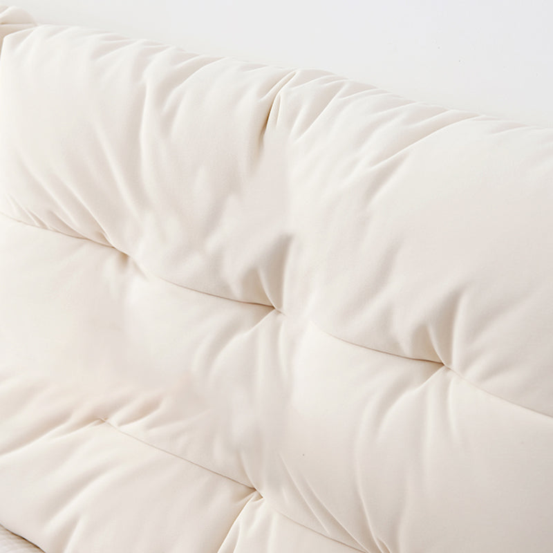 Modern & Contemporary Bed Frame Tufted Standard Bed With Custom Gold Legs