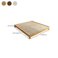 Contemporary 9.45 " Tall Solid Color Wood Platform Bed Frame