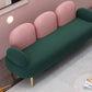 Contemporary Velvet Standard Seating Camel Back Rolled Arm Sofa Clearhalo 'furn' 'furn_sofas' 'Furniture' 'Living Room Furniture' 'Sofa' 'sofas' 6201934