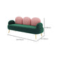 Contemporary Velvet Standard Seating Camel Back Rolled Arm Sofa Clearhalo 'furn' 'furn_sofas' 'Furniture' 'Living Room Furniture' 'Sofa' 'sofas' 6201944