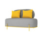 Contemporary Standard Velvet Sofa Armless Tight Back Seating