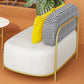 Contemporary Standard Velvet Sofa Armless Tight Back Seating
