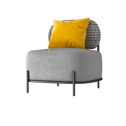 Contemporary Standard Velvet Sofa Armless Tight Back Seating