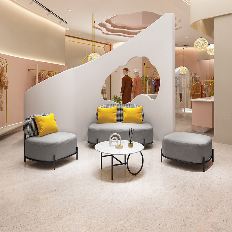 Divano a velluto standard contemporaneo sedute posteriori strette