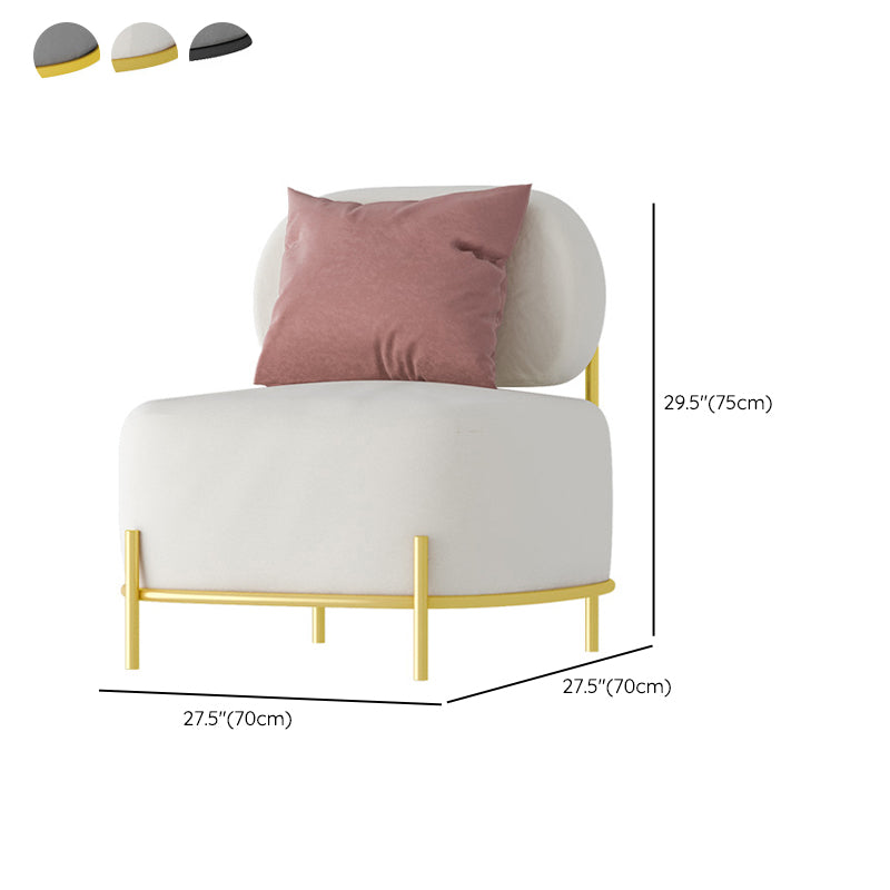 Contemporary Standard Velvet Sofa Armless Tight Back Seating