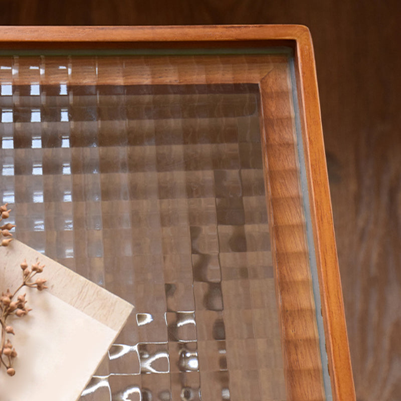 Modern Cross Legs End Slide Table Clear Tray Top Corner Table Clearhalo 'Coffee & Accent Tables' 'End & Side Tables' 'end_side_tables' 'furn' 'furn_end_side_tables' 'Furniture' 'Living Room Furniture' 6202013