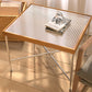 Modern Cross Legs End Slide Table Clear Tray Top Corner Table Clearhalo 'Coffee & Accent Tables' 'End & Side Tables' 'end_side_tables' 'furn' 'furn_end_side_tables' 'Furniture' 'Living Room Furniture' 6202021
