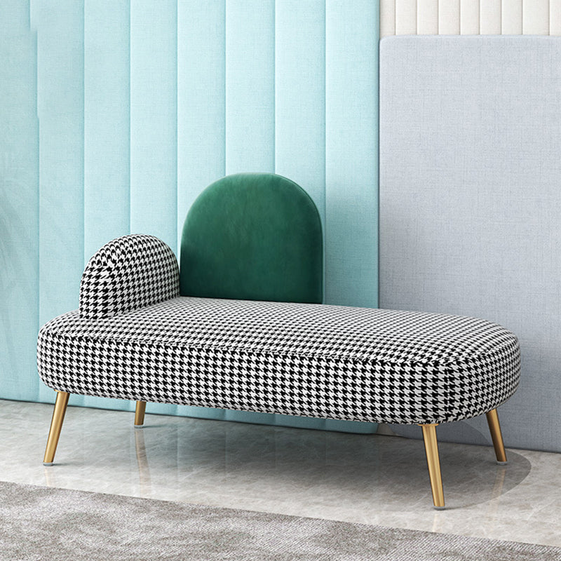 Sofa standard de dos de dos contemporain Tissu rond du bras rond pour la salle bonus