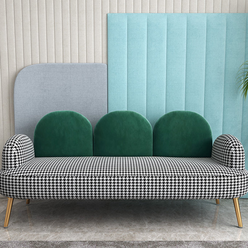 Sofa standard de dos de dos contemporain Tissu rond du bras rond pour la salle bonus