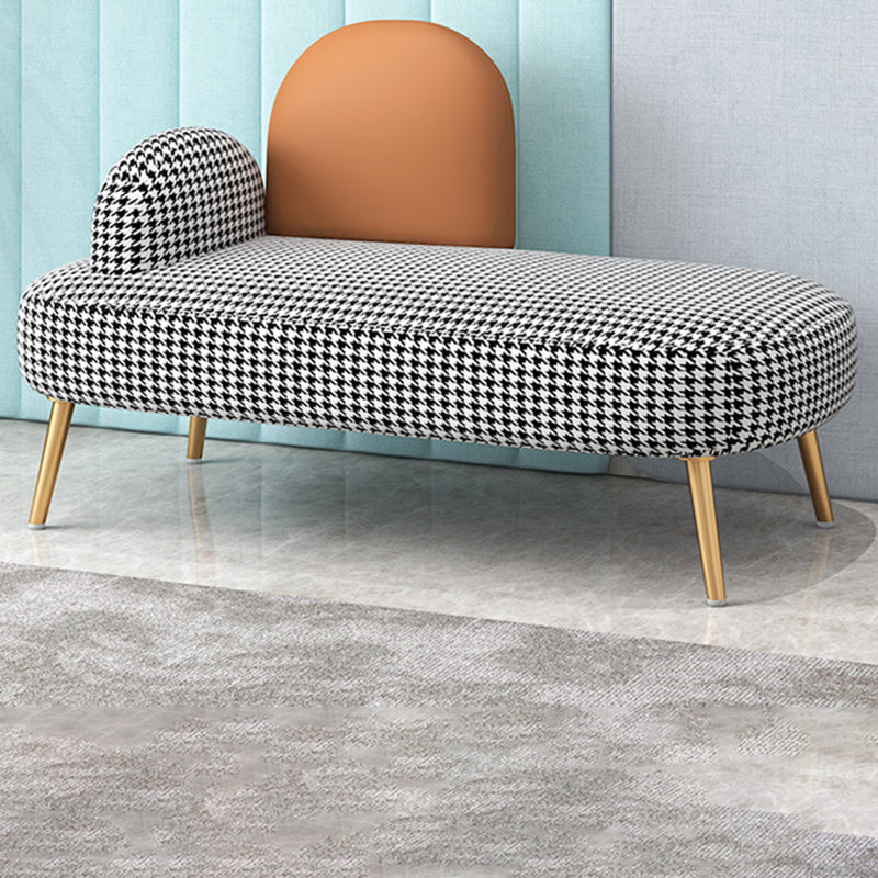 Sofa standard de dos de dos contemporain Tissu rond du bras rond pour la salle bonus