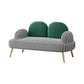 Contemporary Camel Back Standard Sofa Fabric Round Arm Sofa for Bonus Room