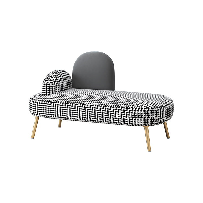 Sofa standard de dos de dos contemporain Tissu rond du bras rond pour la salle bonus