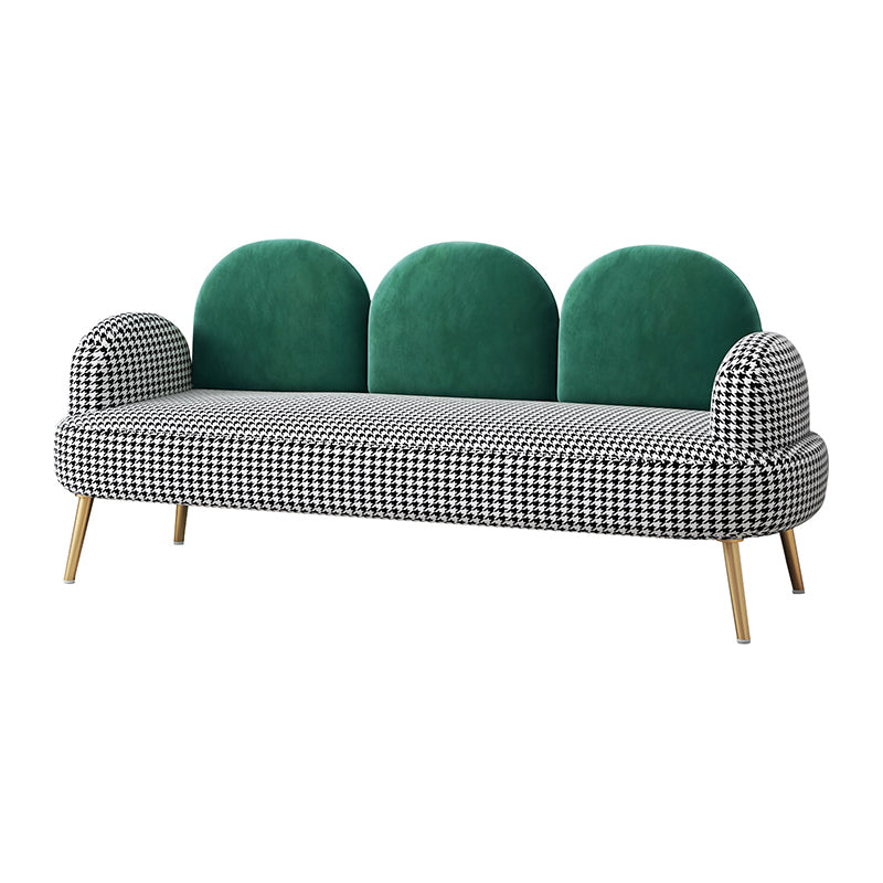 Sofa standard de dos de dos contemporain Tissu rond du bras rond pour la salle bonus